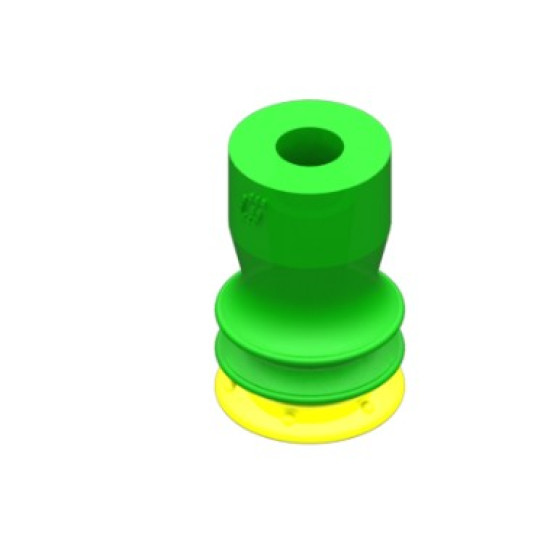 10mm-es PU 30/60 harmonikás tapadókorong, csatlakozó nélkül.