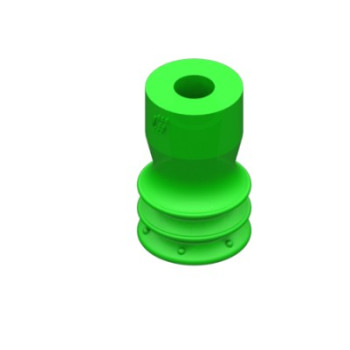 10mm-es PU 50 harmonikás tapadókorong, csatlakozó nélkül.