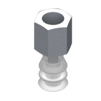 11mm-es FDA szilikon kétharmonikás tapadókorong, G1/8" belső menettel.