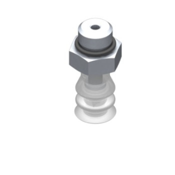 11mm-es FDA szilikon kétharmonikás tapadókorong, G1/8" külső menettel.