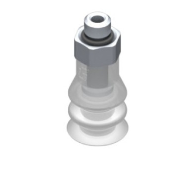 11mm-es FDA szilikon kétharmonikás tapadókorong, M5 külső menettel.