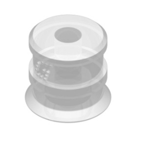 11mm-es FDA szilikon lapos tapadókorong, csatlakozó nélkül.