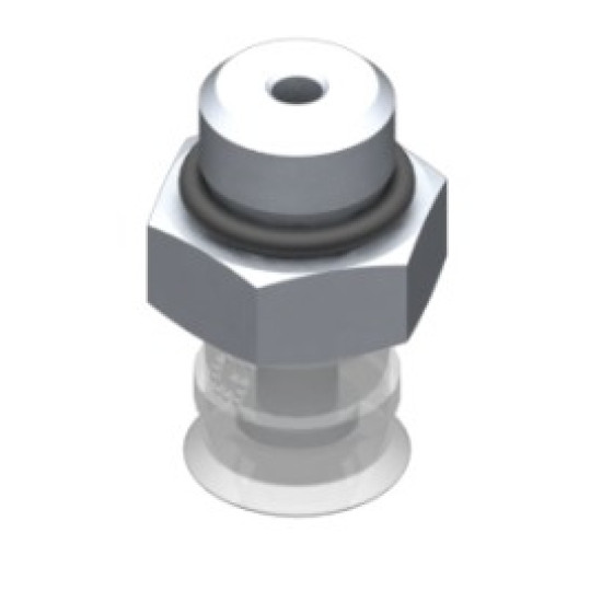 11mm-es FDA szilikon lapos tapadókorong, G1/8" külső menettel.