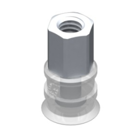 11mm-es FDA szilikon lapos tapadókorong, M5 belső menettel.