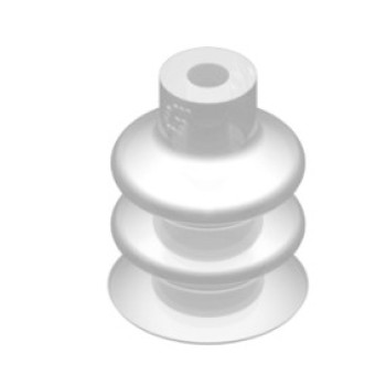 16mm-es FDA szilikon kétharmonikás tapadókorong, csatlakozó nélkül.