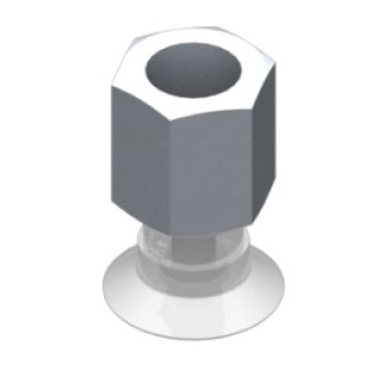 16mm-es FDA szilikon lapos tapadókorong, G1/8" belső menettel.