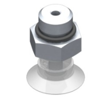 16mm-es FDA szilikon lapos tapadókorong, G1/8" külső menettel.