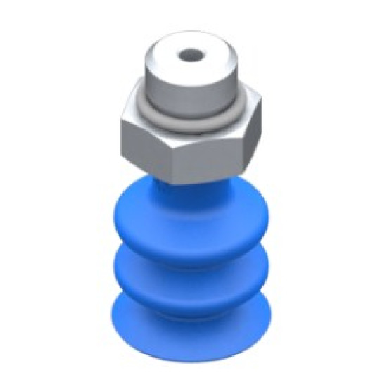 16mm-es HNBR 60 kétharmonikás tapadókorong, G1/8" külső menettel.