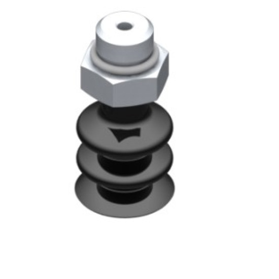 16mm-es NBR 50 kétharmonikás tapadókorong, G1/8" külső menettel.