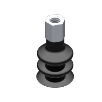 16mm-es NBR 50 kétharmonikás tapadókorong, M5 belső menettel.