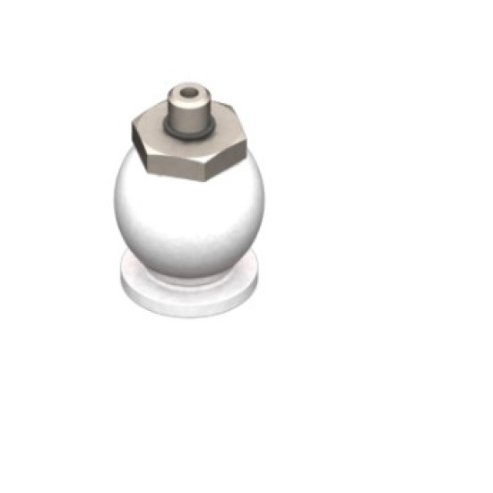 16mm PTFE lapos tapadókorong, M5 külső menettel.
