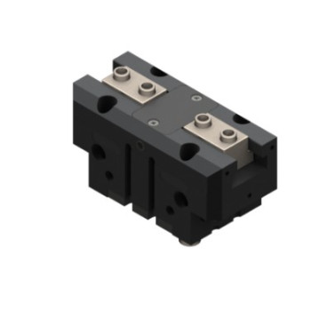 2-pofa megfogó, 8mm löket (rövid), max 600g ujj tömeg. Csatl: M5, 1.5-8 bar.