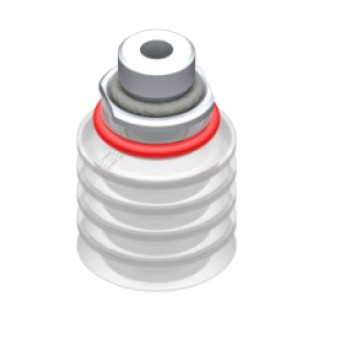 20mm-es FDA szilikon többredős tapadó, G1/8" külső/M5 belső menettel.