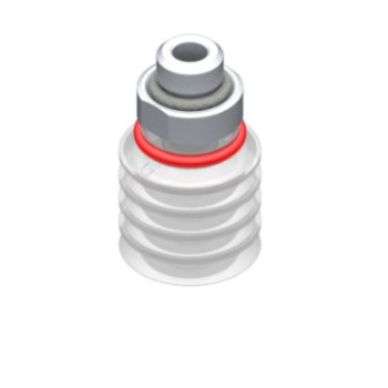 20mm-es FDA szilikon többredős tapadókorong, G1/8" külső menettel.