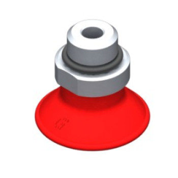 20mm-es PU 40 lapos tapadókorong, csúszásmentes, G1/8" külső menettel.