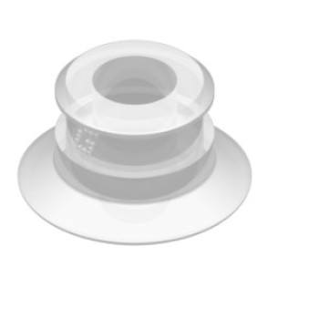 22mm-es FDA szilikon lapos tapadókorong, csatlakozó nélkül.