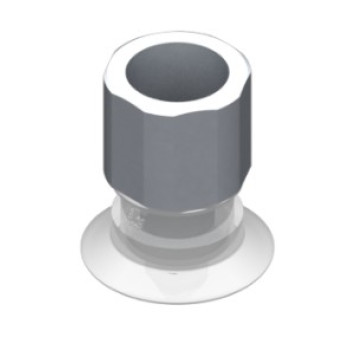 22mm-es FDA szilikon lapos tapadókorong, G1/4" belső menettel.