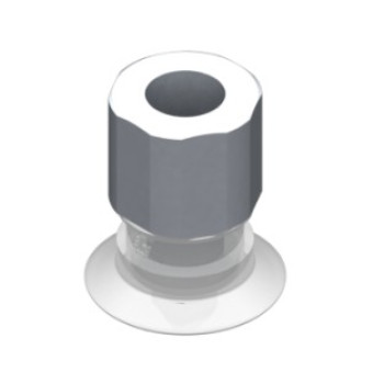 22mm-es FDA szilikon lapos tapadókorong, G1/8" belső menettel.
