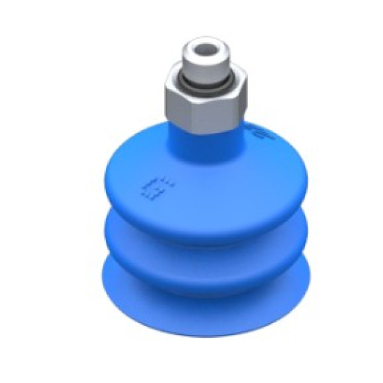 22mm-es HNBR 60 kétharmonikás tapadókorong, M5 külső menettel.