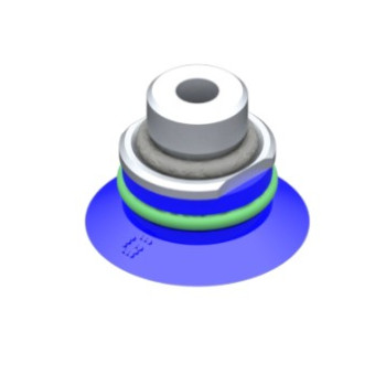 22mm-es HNBR lapos tapadókorong, G1/8"/M5 kombi csatlakozóval és szeleppel.