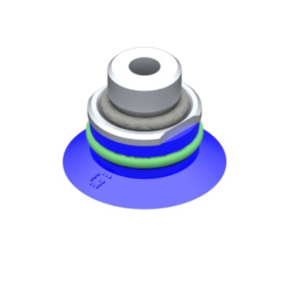 22mm-es HNBR lapos tapadókorong, G1/8"/M5 kombi csatlakozóval és szeleppel.