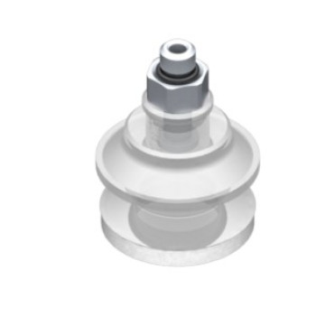 O22mm FDA szilikon tapadókorong habgyűrűvel, M5 külső menettel.