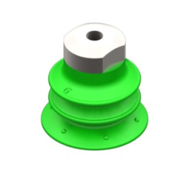 25mm-es PU 50 harmonikás tapadókorong, M5 belső menettel.