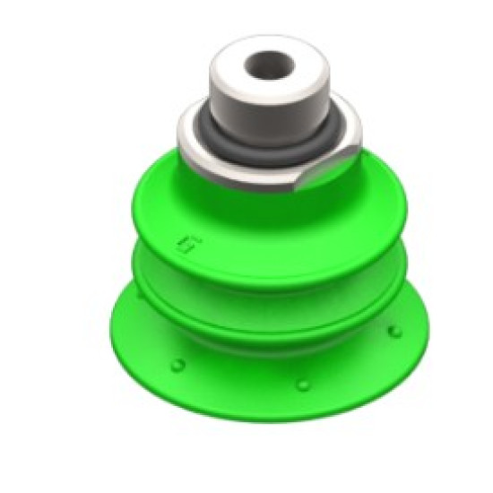 25mm PU 50 tapadó, G1/8" külső/M5 belső menettel, 0.6mm fojtással.