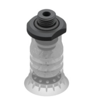 30mm-es FDA szilikon többredős tapadókorong, G1/4" külső menettel.