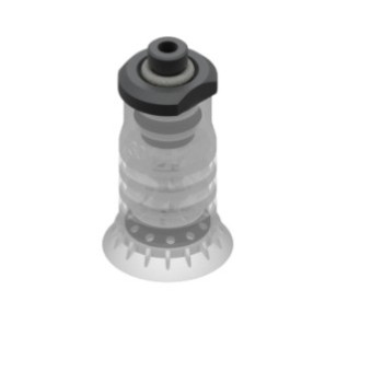 30mm-es FDA szilikon többredős tapadókorong, G1/8" külső menettel.