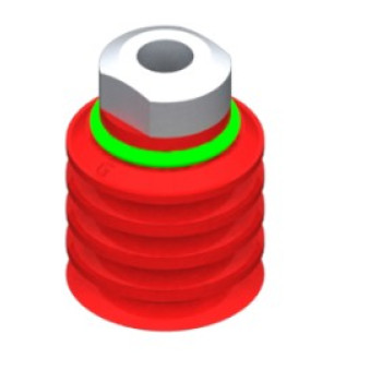 30mm-es szilikon többredős tapadókorong, G1/8" belső menettel.