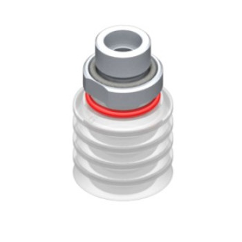 30mm-es FDA szilikon többredős tapadókorong, G3/8" külső menettel.