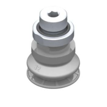 32mm-es NBR 60 harmonikás tapadókorong, G3/8" külső menettel.