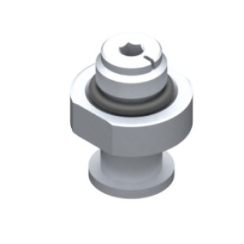 G1/8" szelepes csatlakozó (16mm hatlap), önzáró és kalibrált furattal.