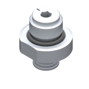 G1/4" szelepes csatlakozó (19mm hatlap), önzáró és kalibrált furattal.