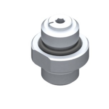 G1/4"-G1/4" szelepes adapter csatlakozó, önzáró és kalibrált furattal.