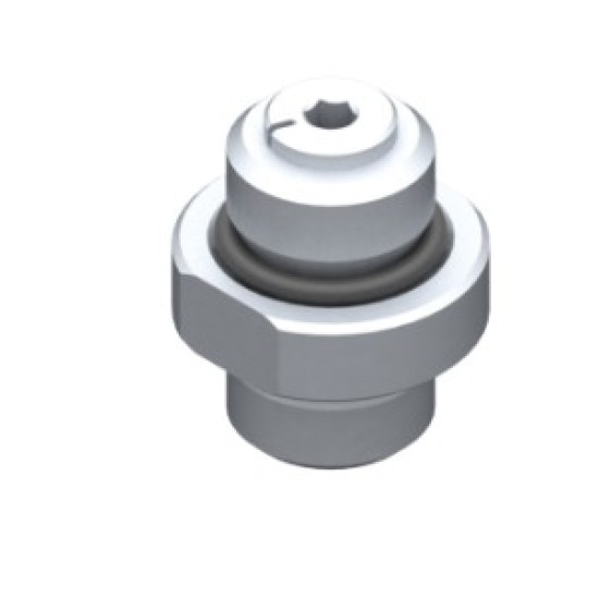 G1/4"-G1/4" szelepes adapter csatlakozó, önzáró és kalibrált furattal.
