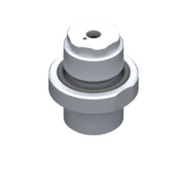 G3/8"-G3/8" szelepes adapter csatlakozó, önzáró és kalibrált furattal.