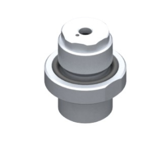 G3/8"-G3/8" szelepes adapter csatlakozó, önzáró és kalibrált furattal.