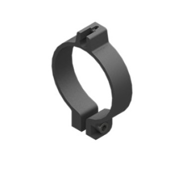 Nylon rögzítőbilincs 30 mm-es hengerekhez, acél rögzítőkkel.