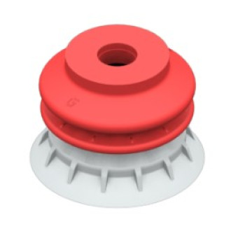 60mm-es PU 30/70 flowpack tapadókorong, 2.5 redős, csatlakozó nélkül.