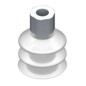 33mm-es FDA szilikon kétharmonikás tapadókorong, G1/8" belső menettel.