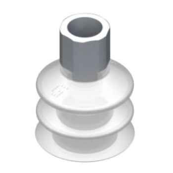 33mm-es FDA szilikon kétharmonikás tapadókorong, G1/4" belső menettel.