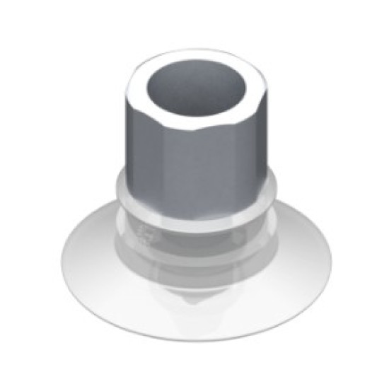 33mm-es FDA szilikon lapos tapadókorong, G1/4" belső menettel.