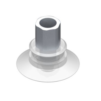 33mm-es FDA szilikon lapos tapadókorong, G1/8" belső menettel.