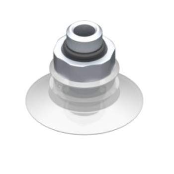 33mm-es FDA szilikon lapos tapadókorong, G1/8" külső menettel.