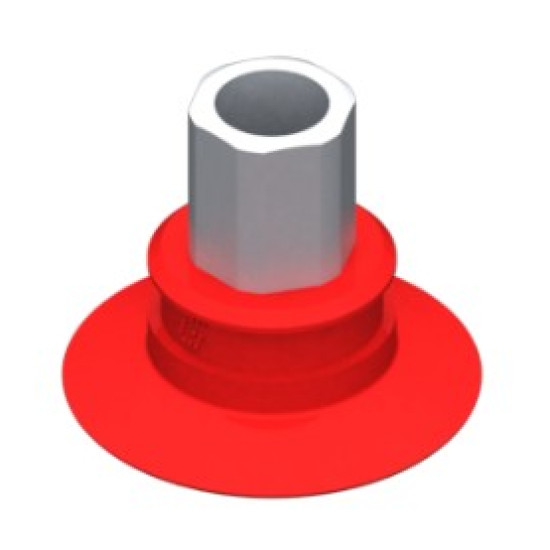 33mm-es szilikon lapos tapadókorong, G1/8" belső menettel.