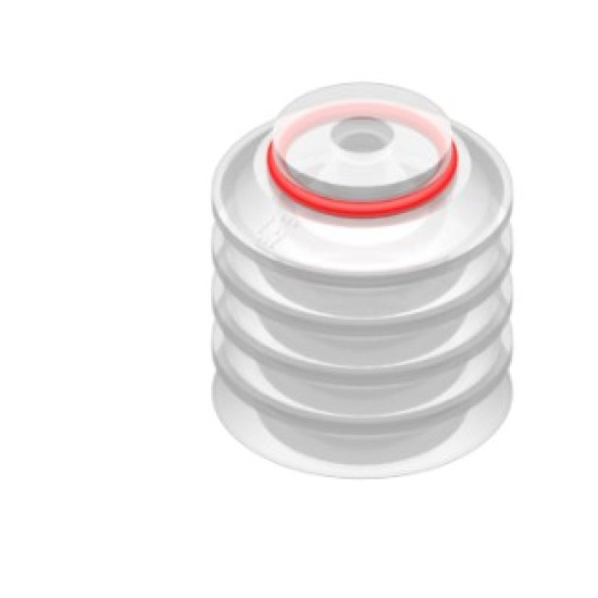 40mm-es FDA szilikon többredős tapadókorong, csatlakozó nélkül.
