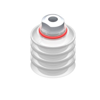 40mm-es FDA szilikon többredős tapadókorong, G1/8" belső menettel