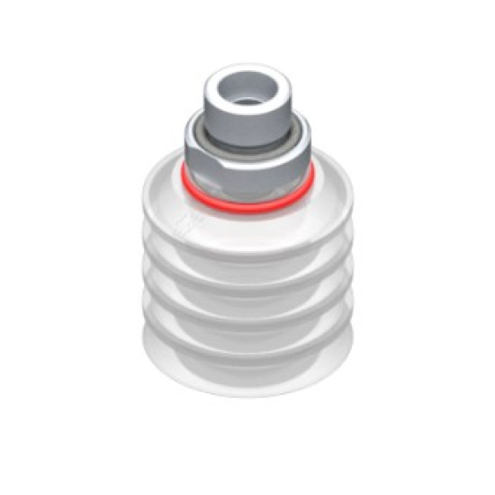 40mm-es FDA szilikon többredős tapadókorong, G3/8" külső menettel.